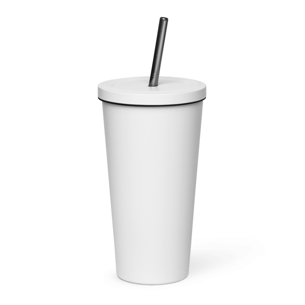 Insulated Tumbler with a Straw