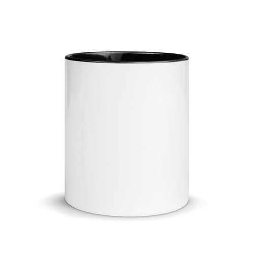 White Ceramic Mug with Color Inside